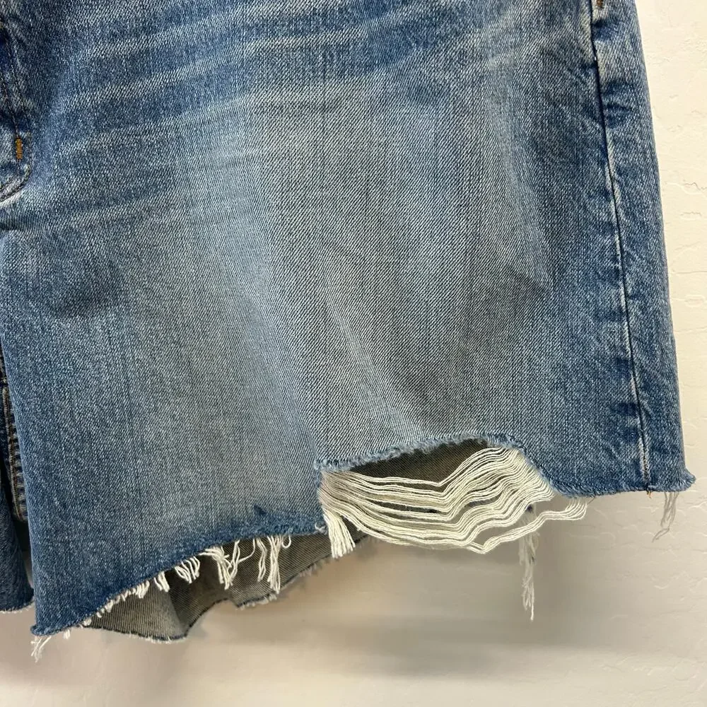 Madewell Curvy Denim Shorts Sz 22 Plus Brockport Relaxed Mid Length NWT Summer